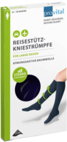 PROVITAL Reisekniestrümpfe Gr.35-38 marine Baumw. - 2St