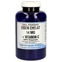 EISEN CHELAT 14 mg+Vitamin C GPH Kapseln - 360St