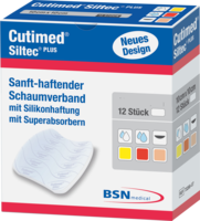 CUTIMED Siltec Plus Schaumverb.5x6 cm haftend - 12St