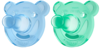 SOOTHIE Schnuller Jungen grün/blau 0-3 M. - 2St