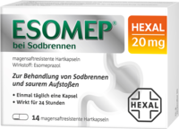 ESOMEP HEXAL bei Sodbrennen 20 mg msr.Hartkapseln - 14St - Saurer Magen