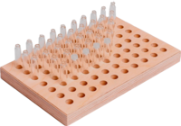 SORTIERPLATTE aus Birkenholz f.10 mm Gläser 70 St - 1St