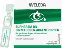 EUPHRASIA D 3 Einzeldosen-Augentropfen - 10X0.4ml - Gegen gereizte Augen