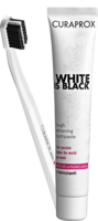 CURAPROX White is Black Kohlezahnpasta mild+Bürste - 1St - Zahncreme