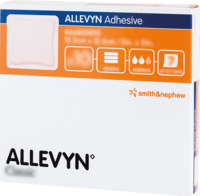 ALLEVYN Adhesive 12,5x12,5 cm haftende Wundauflage - 10St
