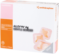ALLEVYN Ag Gentle Border 7,5x7,5 cm Wundverband - 10St
