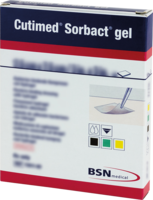 CUTIMED Sorbact Gel Kompressen 7,5x7,5 cm - 10St