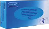 ALVITA Nitril Unt.Handschuhe unsteril puderfrei L - 100St