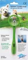 WEDO Zeckenzange Quickex m.Lupe+LED-Licht grün - 1St
