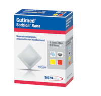 CUTIMED Sorbion SANA Wundauflage 12x12 cm - 12St