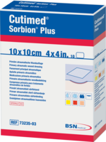 CUTIMED Sorbion Plus Wundauflage 10x10 cm - 10St