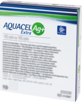 AQUACEL Ag+ Extra 10x10 cm Kompressen - 10St