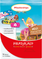 PIRATOPLAST Mädchen Pflasterstrips 3 Größen - 16St