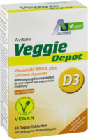 VEGGIE Depot Vitamin D3 800 I.E.+Calcium+B5 Tabl. - 60St