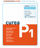 CUREA P1 superabsorb.Wundauflage 5,5x7,5 cm - 10St