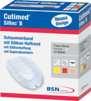 CUTIMED Siltec B Schaumverb.7x10 cm oval - 12St