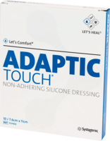ADAPTIC Touch 7,6x11 cm nichthaft.Sil.Wundauflage - 10St