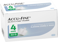 ACCU FINE sterile Nadeln f.Insulinpens 4 mm 32 G - 100St