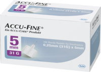 ACCU FINE sterile Nadeln f.Insulinpens 5 mm 31 G - 100St