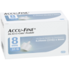 ACCU FINE sterile Nadeln f.Insulinpens 8 mm 31 G