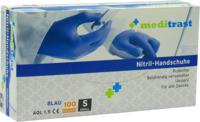 MEDITRAST Nitril Handschuh unste.puderfrei M blau - 100St