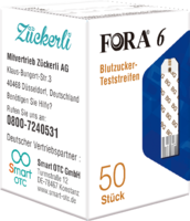 FORA 6 Blutzucker-Teststreifen - 50St