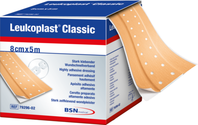LEUKOPLAST Classic Pflaster 8 cmx5 m Rolle 1 St