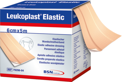 LEUKOPLAST Elastic Pflaster 6 cmx5 m Rolle 1 St
