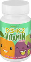 VITAMIN D3+K2 vegan Kinder zuckerfrei Kautabletten - 120St