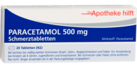 PARACETAMOL 500 mg Die Apotheke hilft Tabletten - 20St