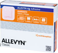 ALLEVYN Ag Adhesive 7,5x7,5 cm Wundverband - 10St
