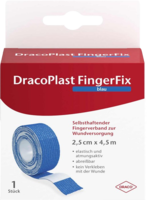DRACOPLAST FingerFix 2,5 cmx4,5 m m.Wundk.blau - 1St
