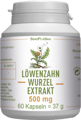 LÖWENZAHNWURZEL-Extrakt 500 mg Mono Kapseln 60 St