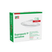 SUPRASORB P sensitive PU-Schaumv.border 7,5x7,5cm - 10St