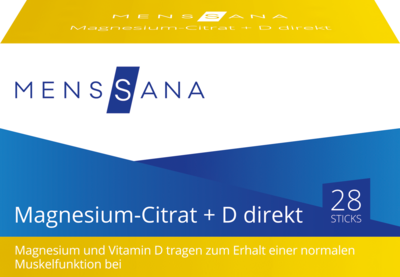 MAGNESIUMCITRAT+D direkt MensSana Pulver 28 St
