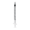 SOL-M 1 ml Spritze m.weißem Kolben