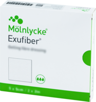 EXUFIBER 5x5 cm Gel-Faserverband - 10St