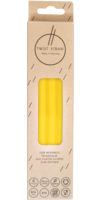 MEHRWEG-TRINKHALME Silikon 12 mm/19 cm gelb - 4St