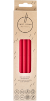 MEHRWEG-TRINKHALME Silikon 12 mm/19 cm weinrot - 4St