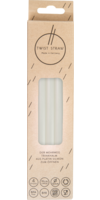 MEHRWEG-TRINKHALME Silikon 12 mm/19 cm klar - 4St