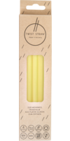 MEHRWEG-TRINKHALME Silikon 12 mm/19 cm gelb klar - 4St