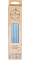MEHRWEG-TRINKHALME Silikon 12 mm/19 cm marine klar - 4St