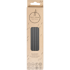 MEHRWEG-TRINKHALME Silikon 8 mm/19 cm schwarz klar