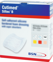 CUTIMED Siltec B Schaumverb.12,5x12,5 cm m.Haftr. - 10St