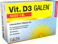 VIT. D3 GALEN 1000 I.E. Weichkapseln - 100St