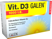 VIT. D3 GALEN 1000 I.E. Weichkapseln - 200St