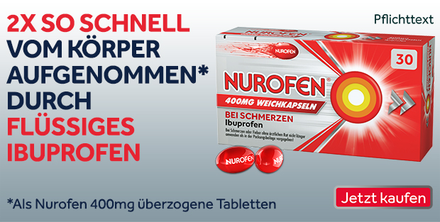 NUROFEN 400mg Ibuprofen Weichkapseln bei Schmerzen