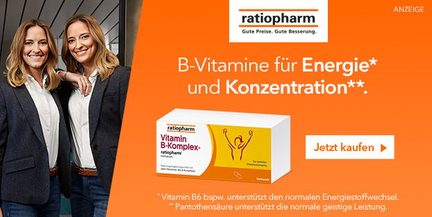 Vitamin B-Komplex ratiopharm - mit 8 B-Vitaminen