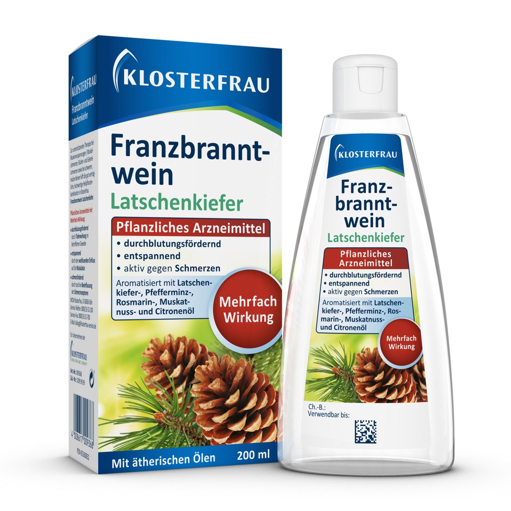 KLOSTERFRAU Franzbranntwein Latschenk.Dosierfl. 200 ml