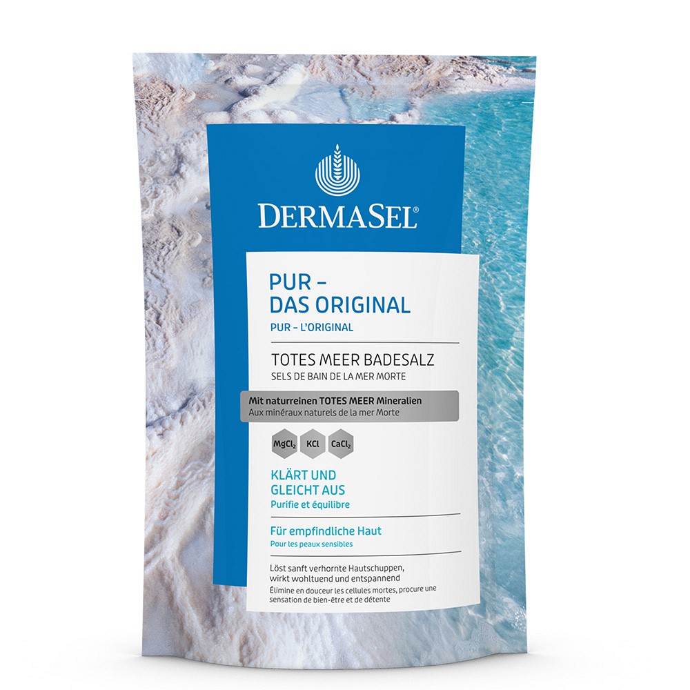 DERMASEL Totes Meer Badesalz Pur 500 g
